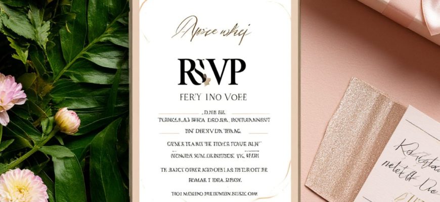 RSVP в электронных приглашениях